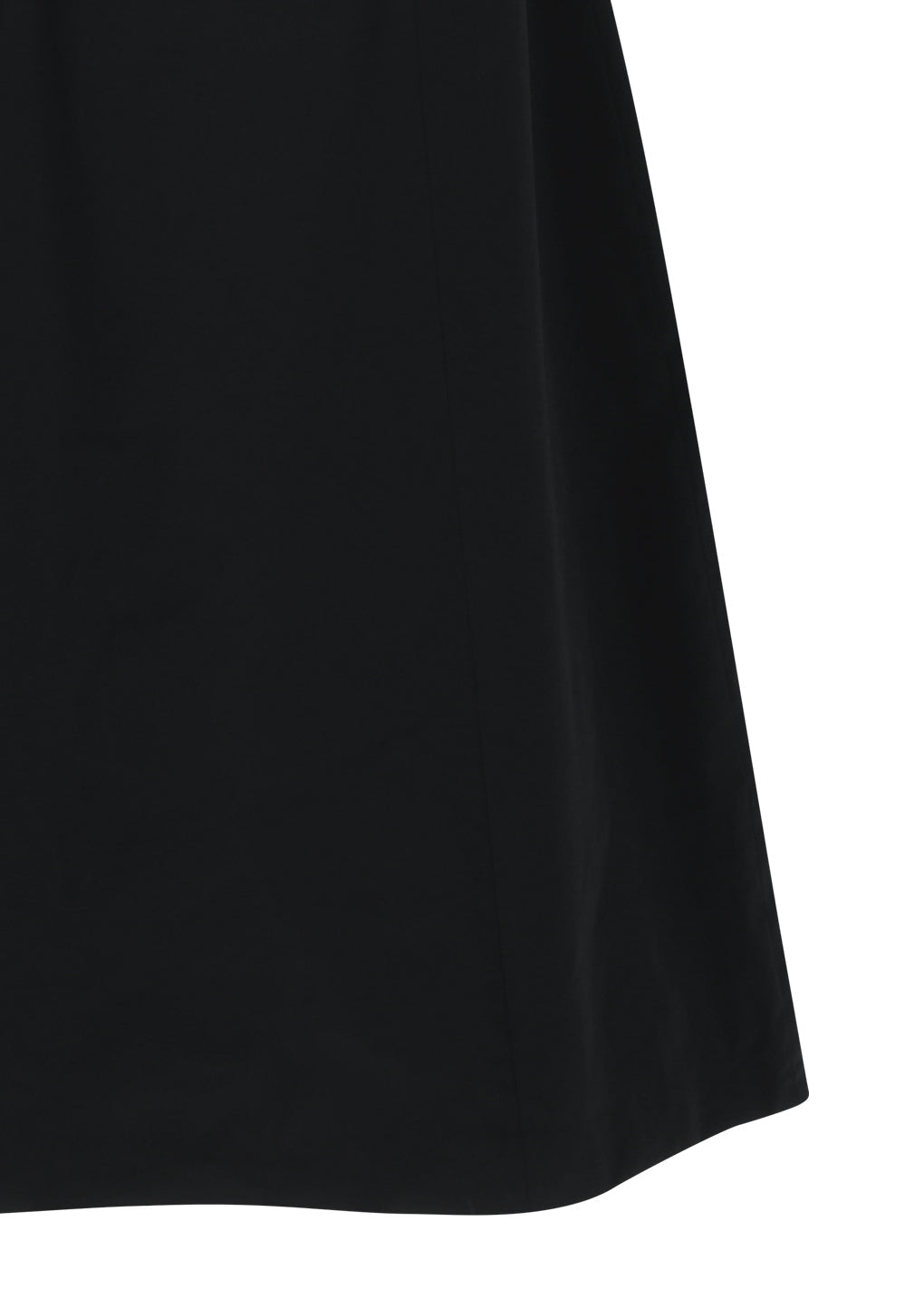 taffeta mock neck volume dress, black