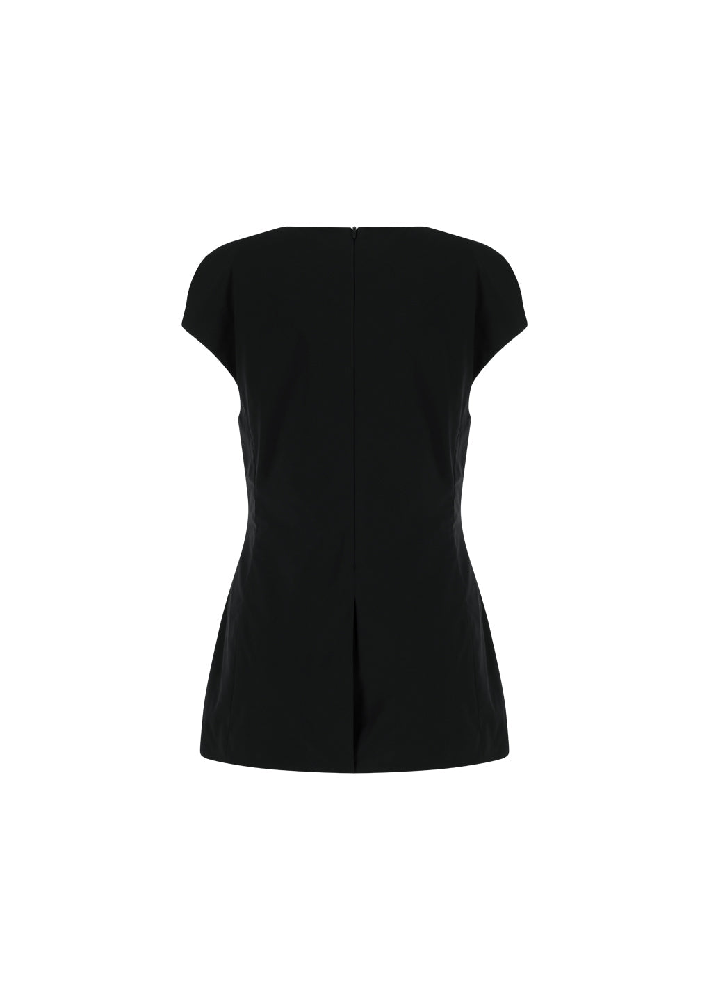 taffeta mini dress, black