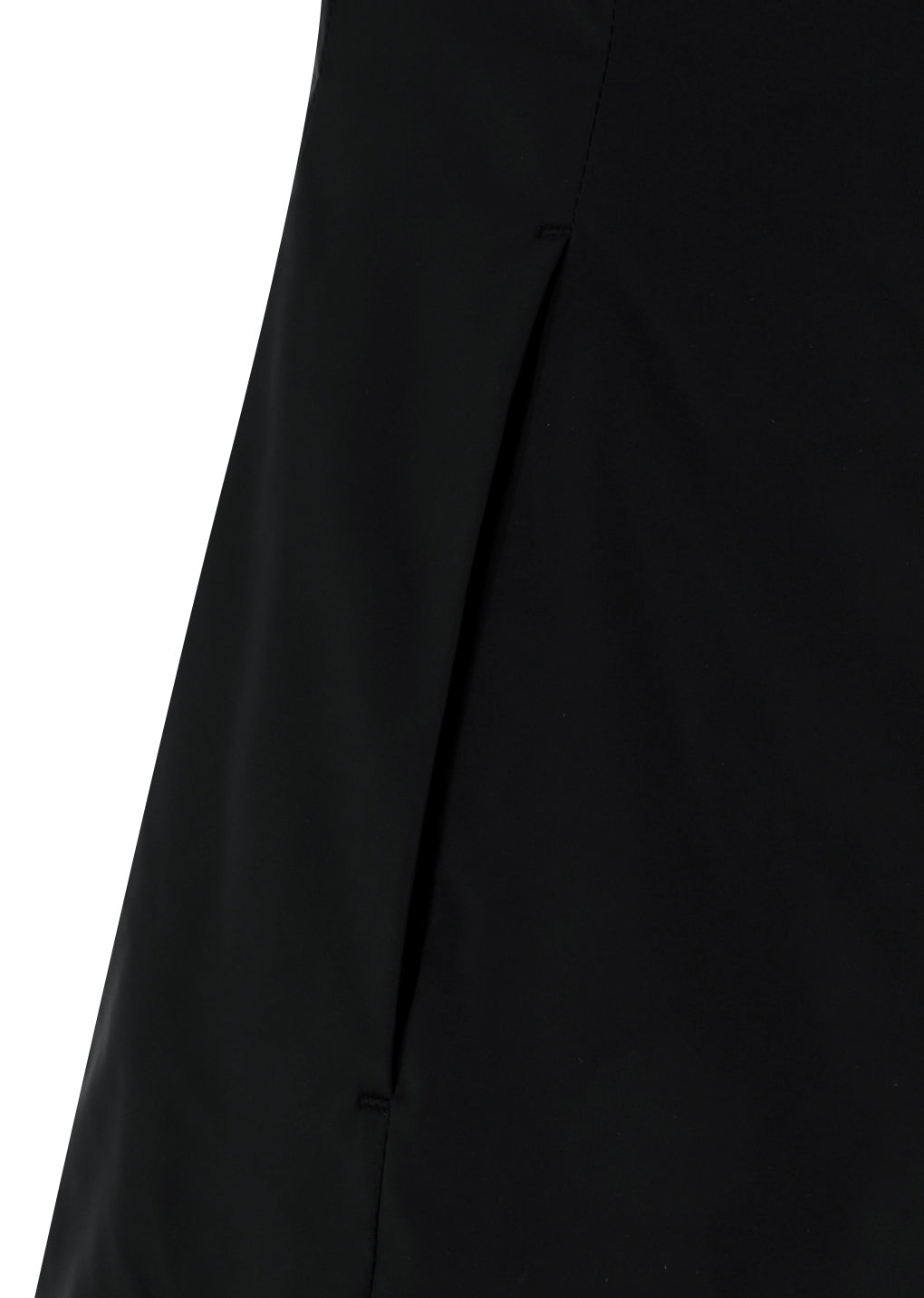 taffeta mini dress, black