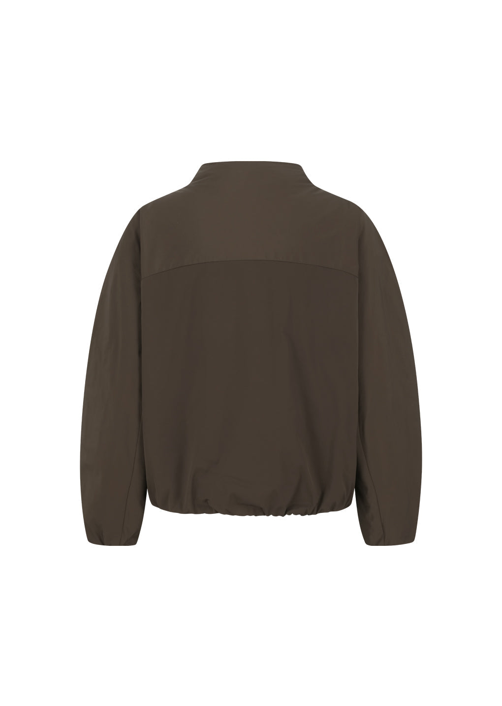 taffeta padded raglan jumper, brown