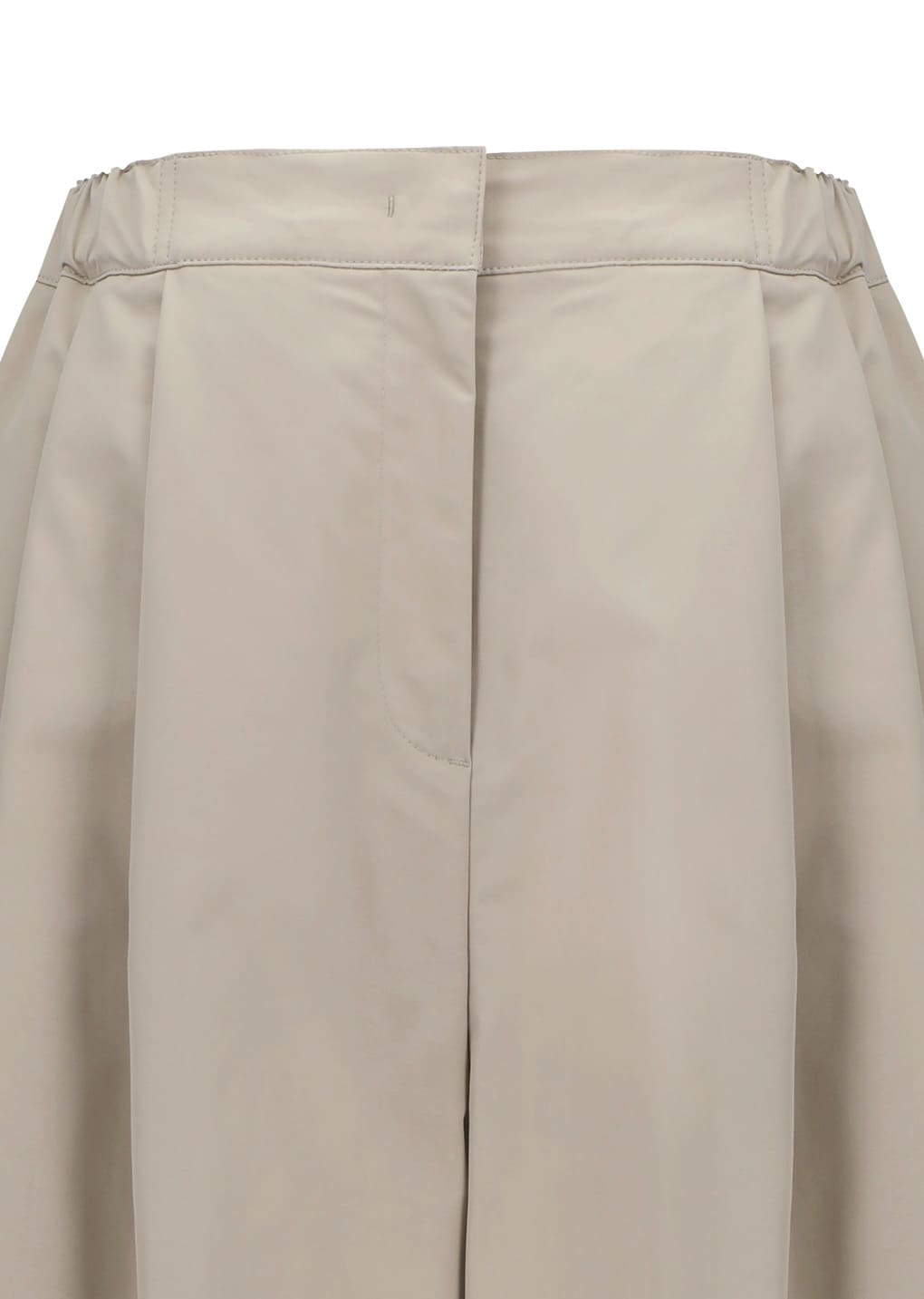two tuck balloon pants, beige