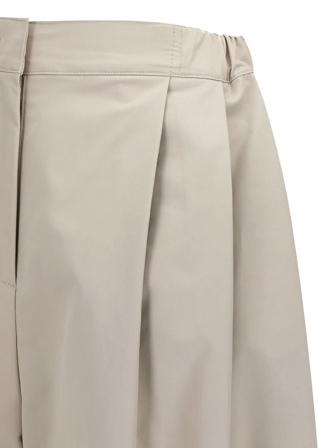 two tuck balloon pants, beige