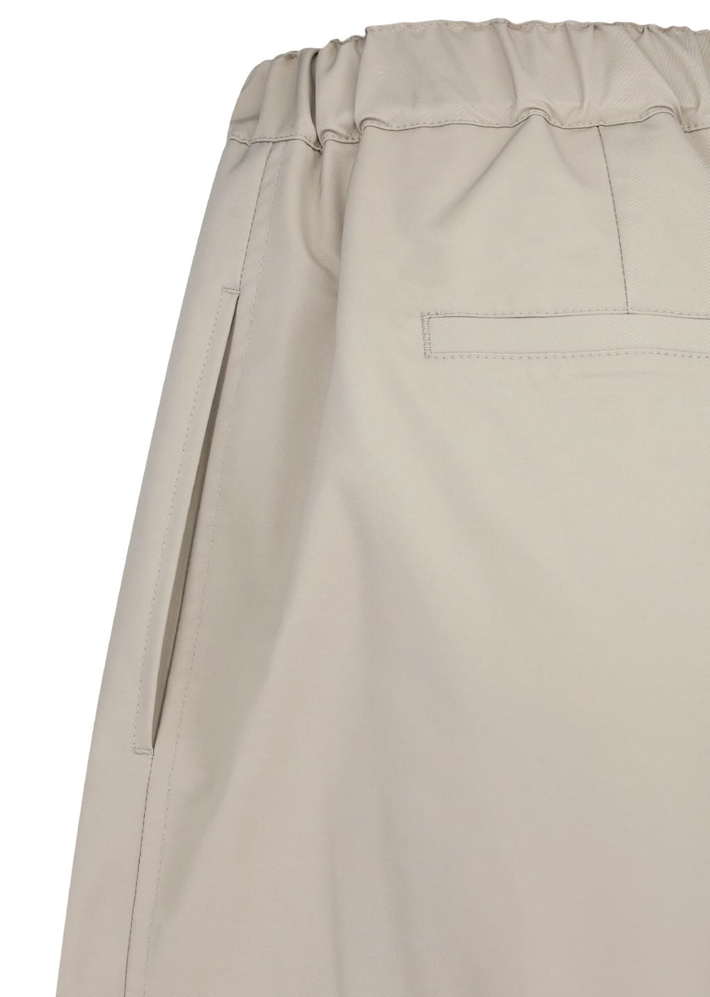 two tuck balloon pants, beige