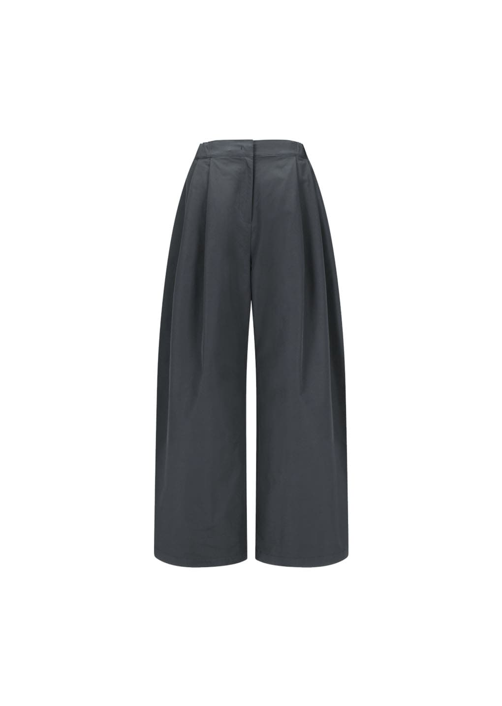 two tuck balloon pants, charcoal