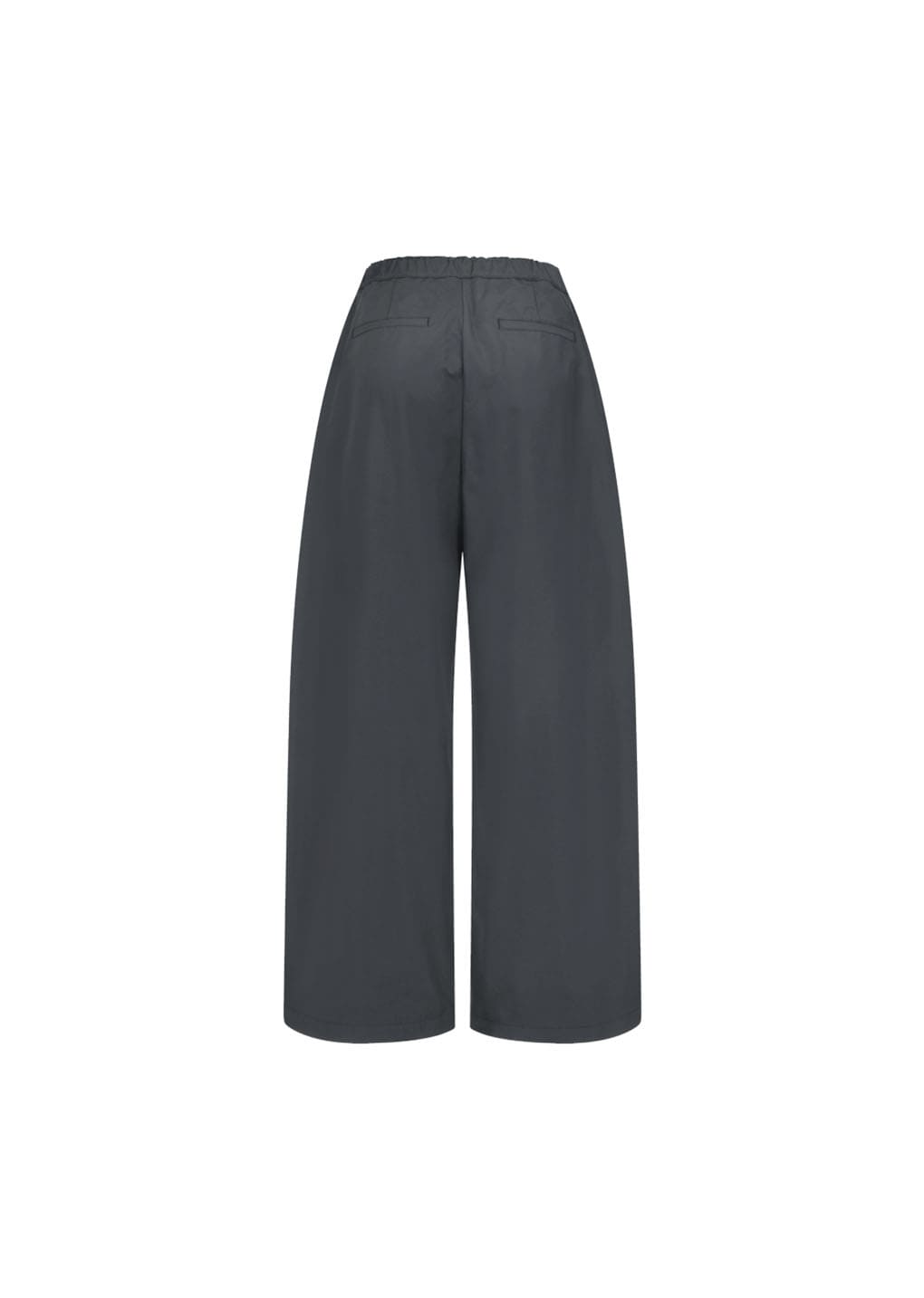 two tuck balloon pants, charcoal