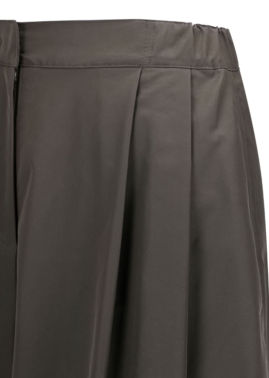 two tuck balloon pants, dark brown