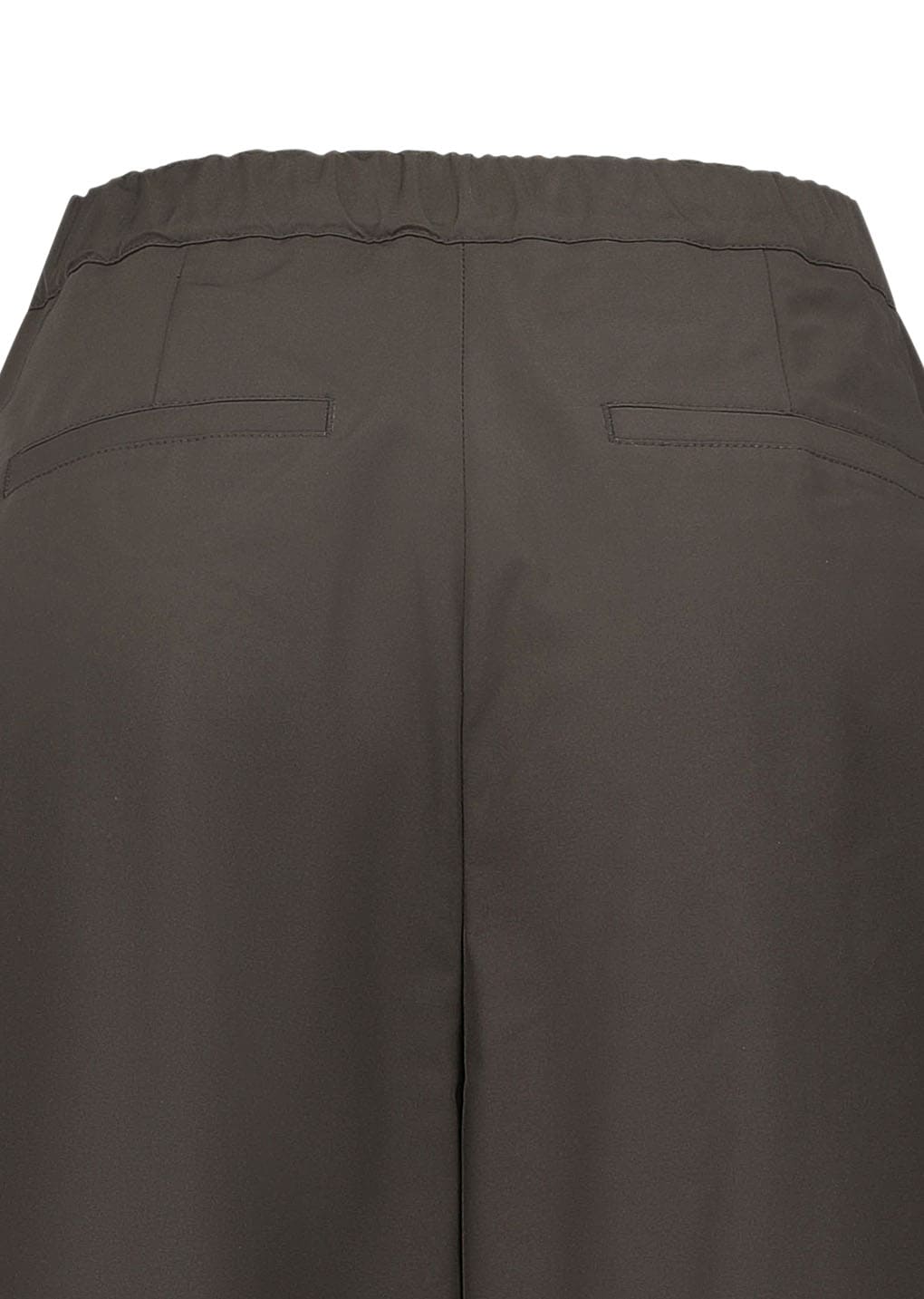 two tuck balloon pants, dark brown