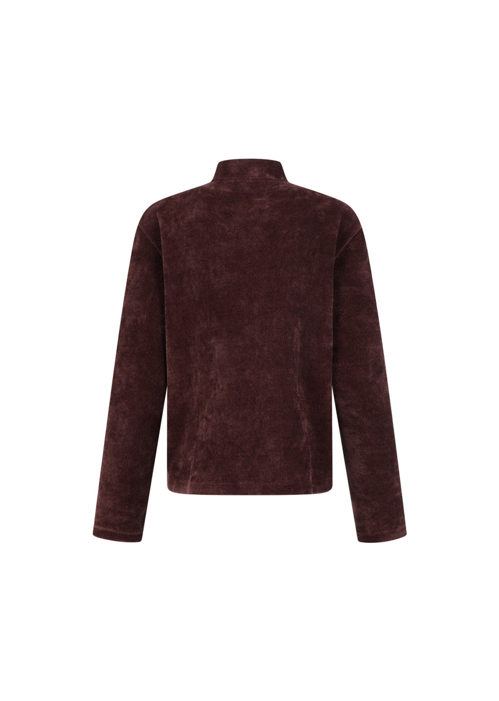 velvet zip up jumper, burgundy
