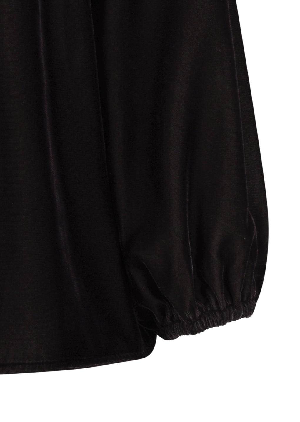 velvet shirring top, brown