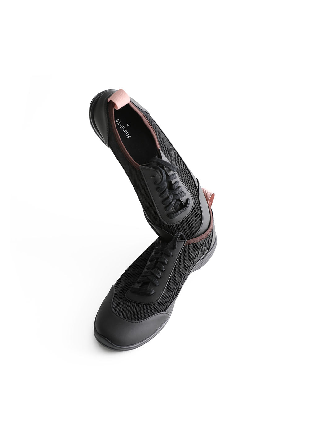 men's vibram mesh sneakers, black