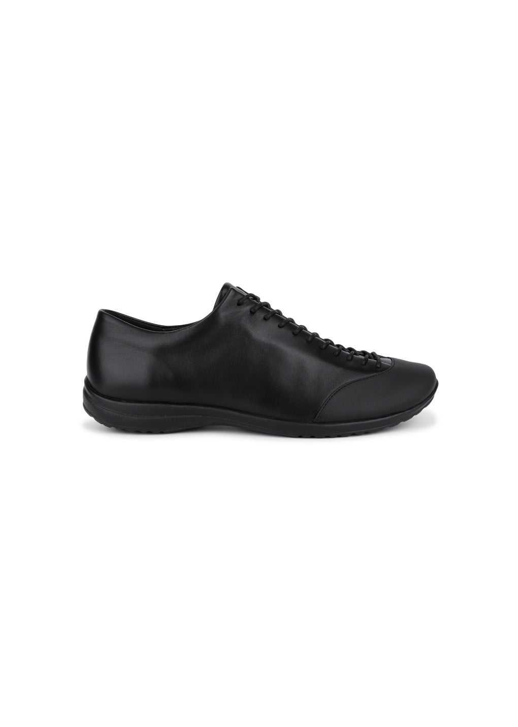 men's vibram lace-up sneakers, black