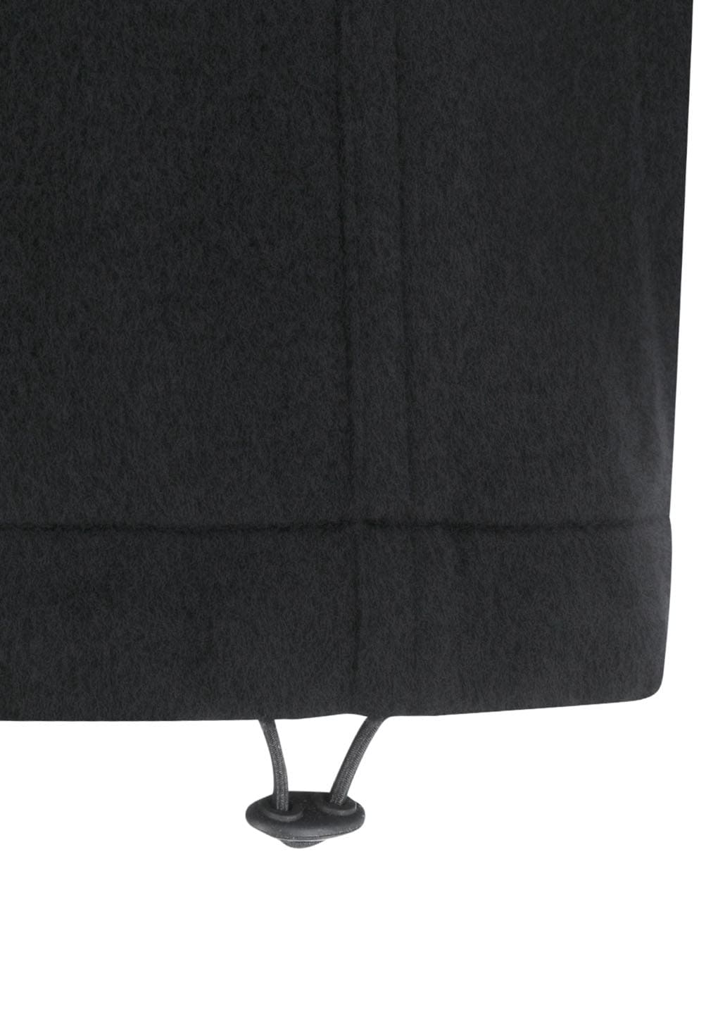 wool banding jogger pants, black