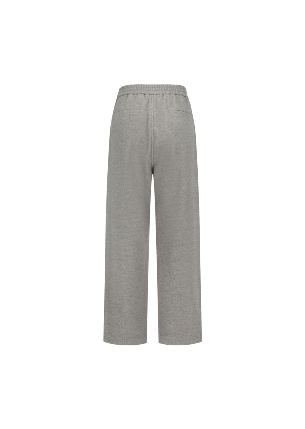 wool banding jogger pants, grey