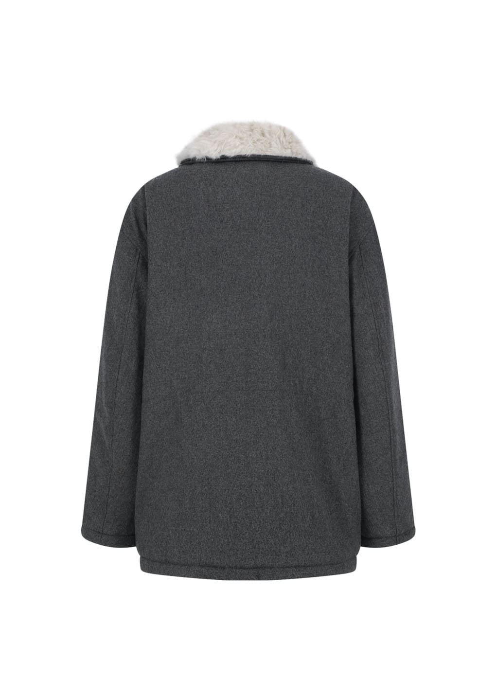 wool safari jumper, charcoal