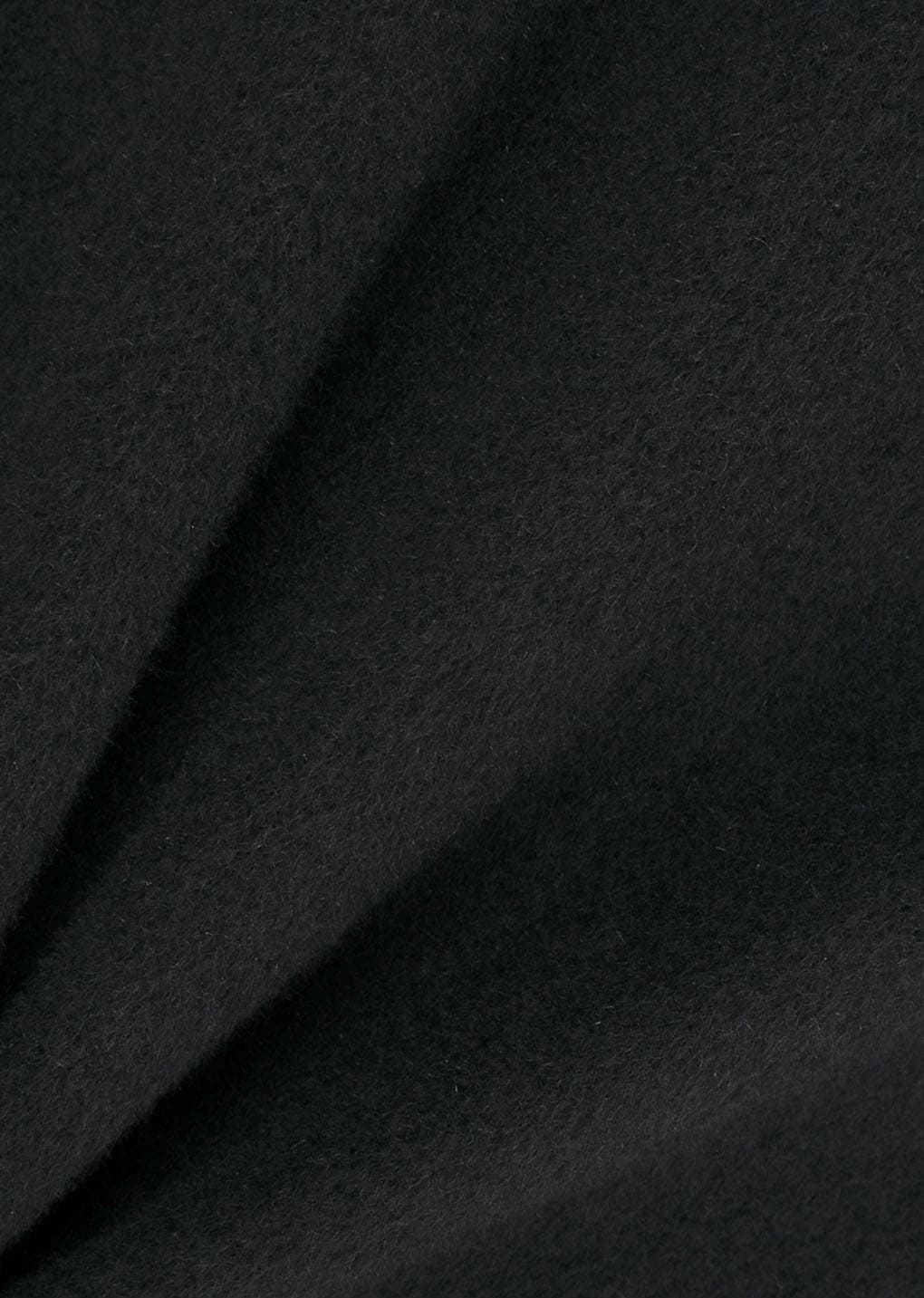 wool zip up poncho, black