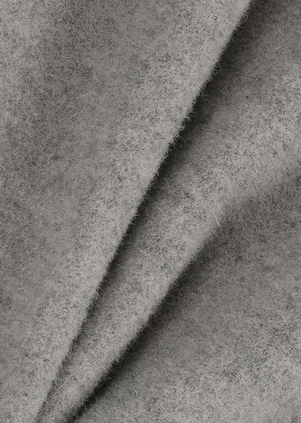 wool zip up poncho, grey