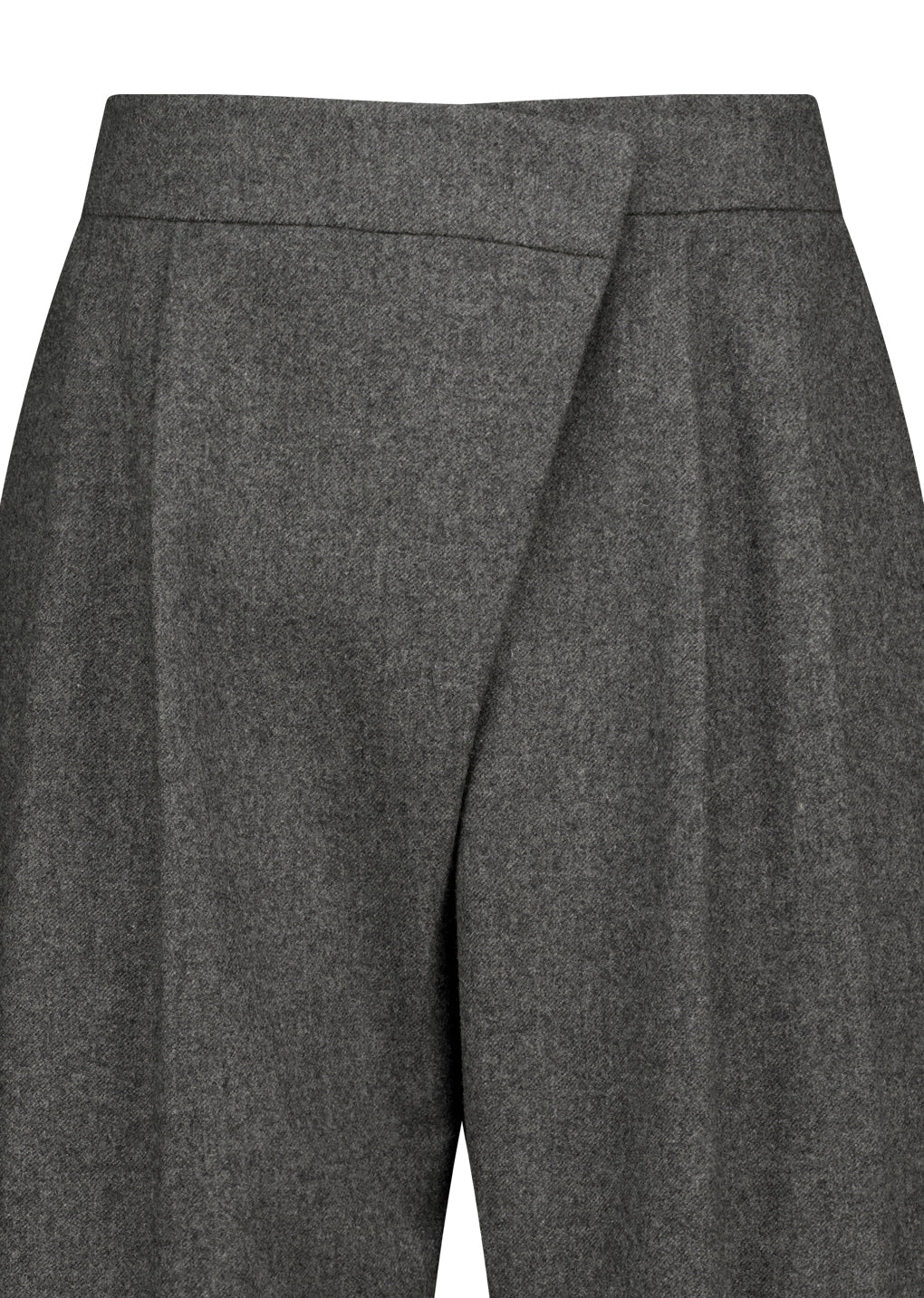 wool wrap pants, charcoal