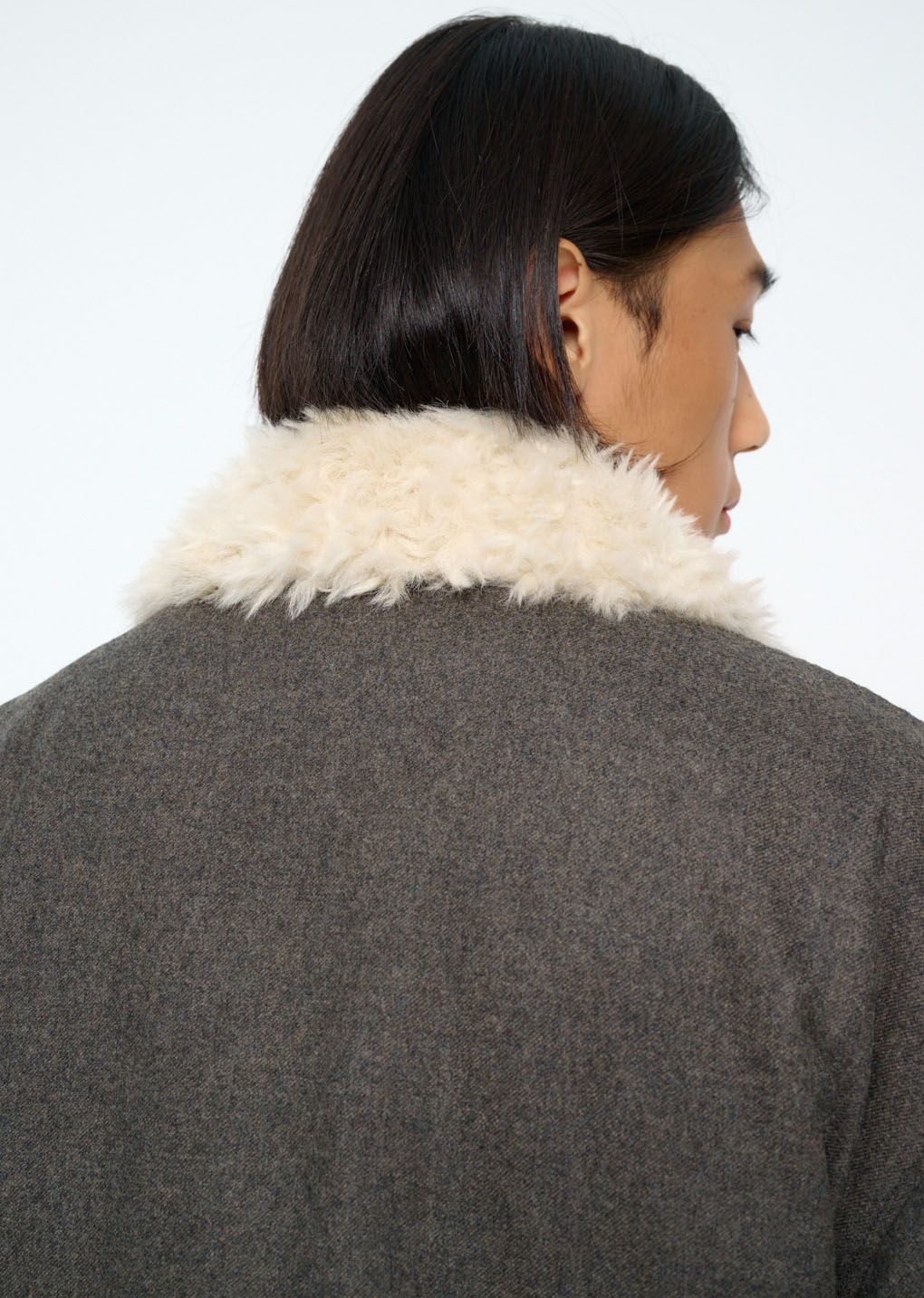 wool safari jumper, charcoal