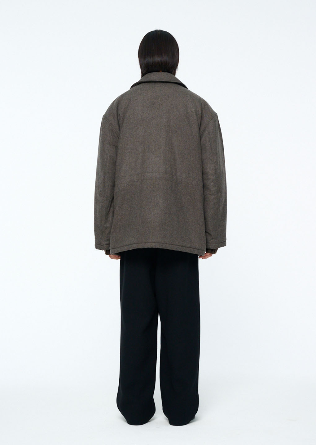 wool safari jumper, charcoal