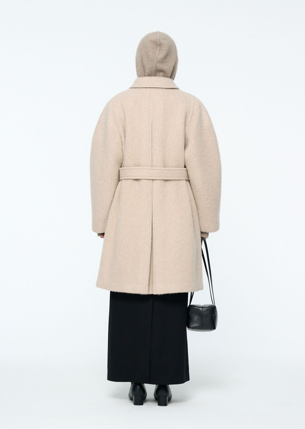 alpaca raglan coat, ivory