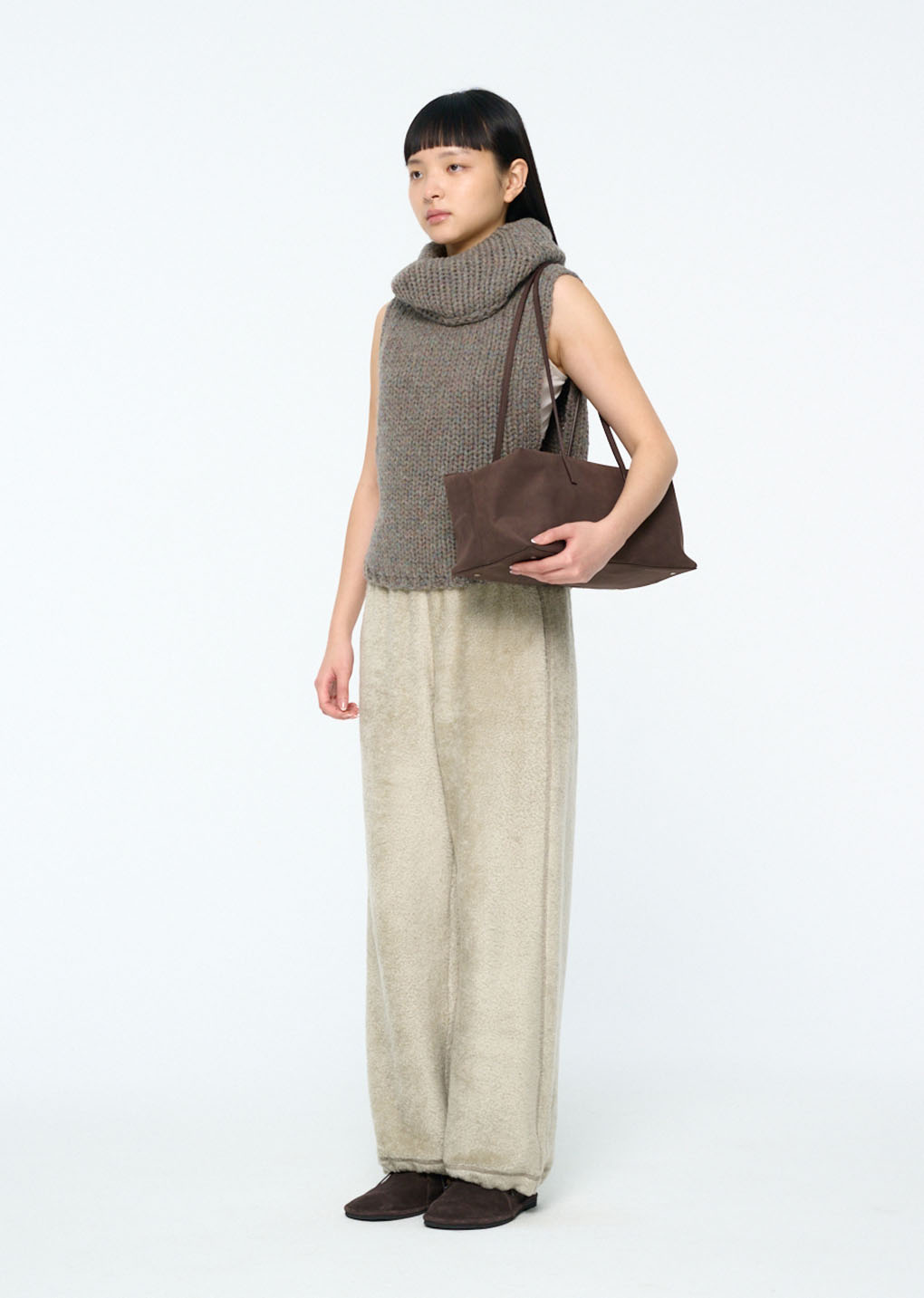 large cubo bag, dark brown