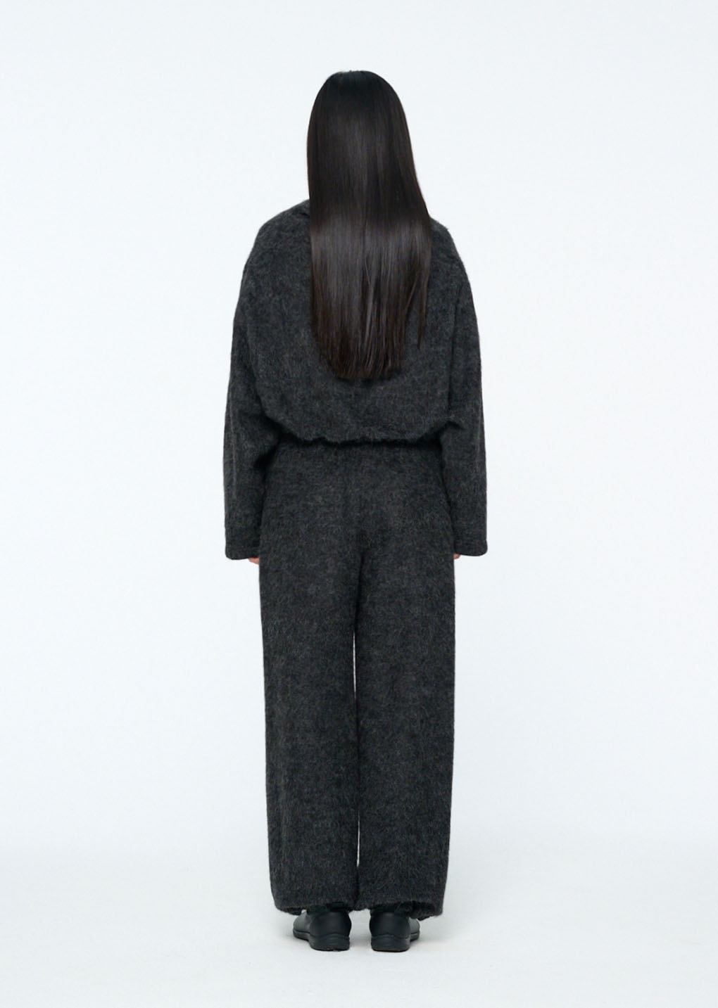 alpaca top, charcoal