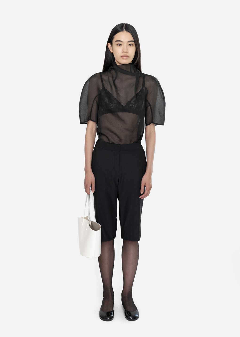 bermuda pants, black hover