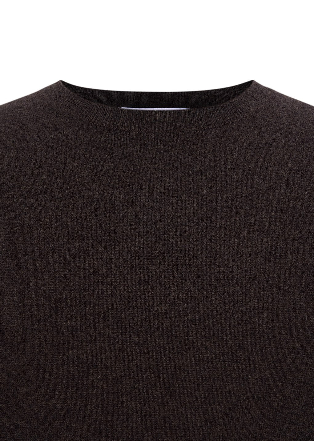 cashmere crewneck knit, brown