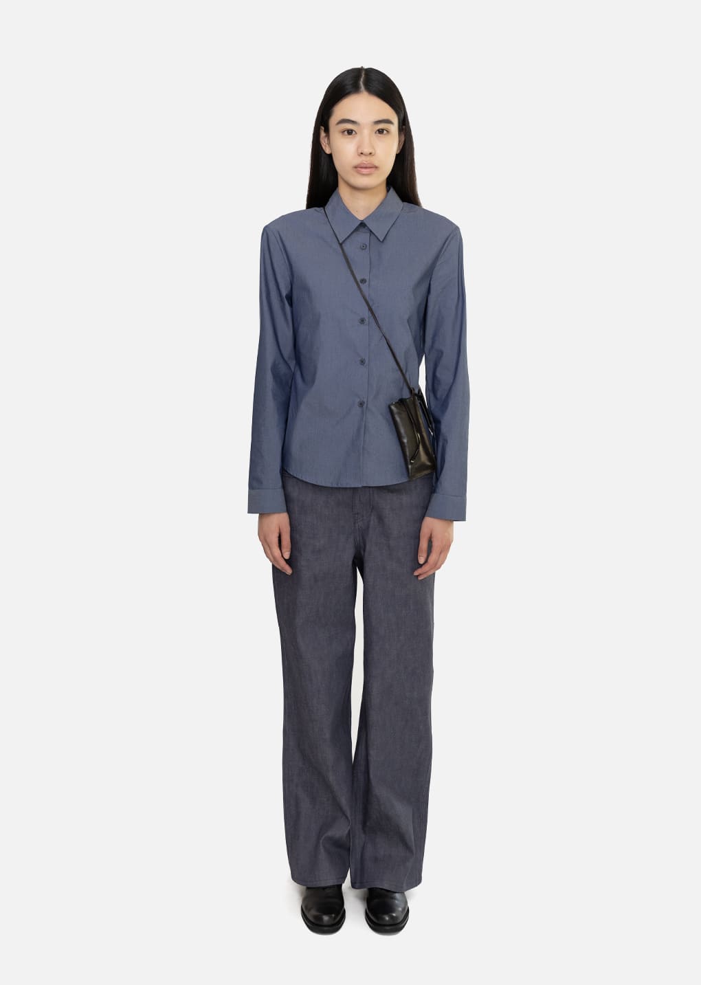 colored straight fit denim, blue hover