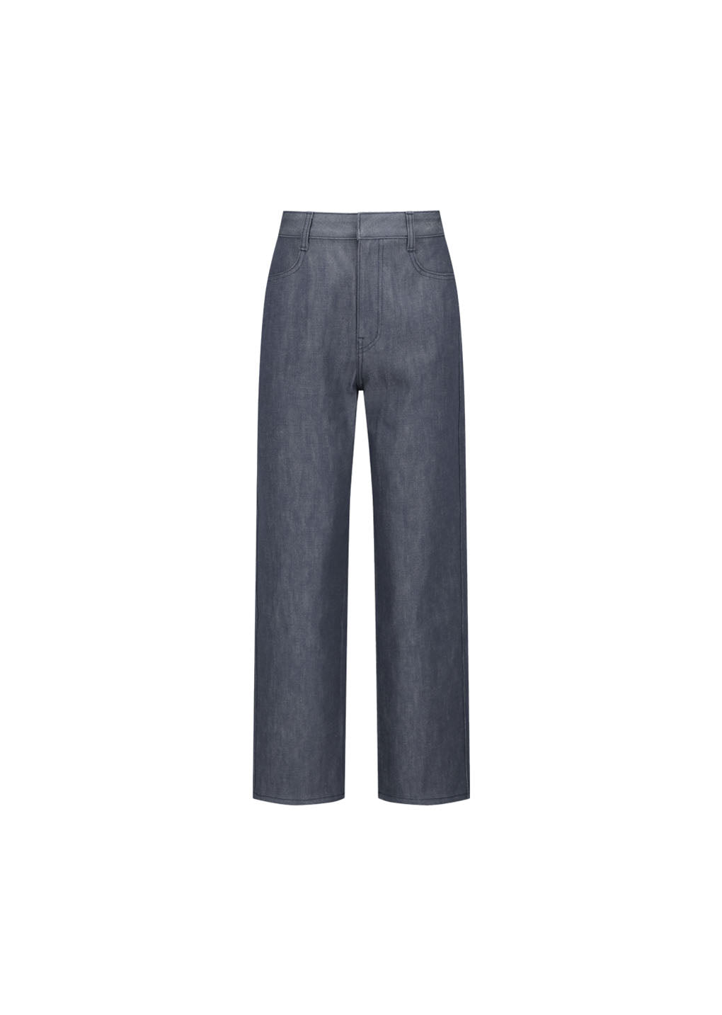 colored straight fit denim, blue