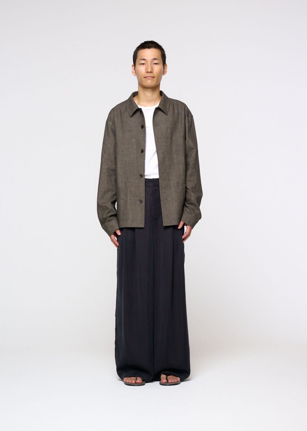 linen pocket jacket, brown hover