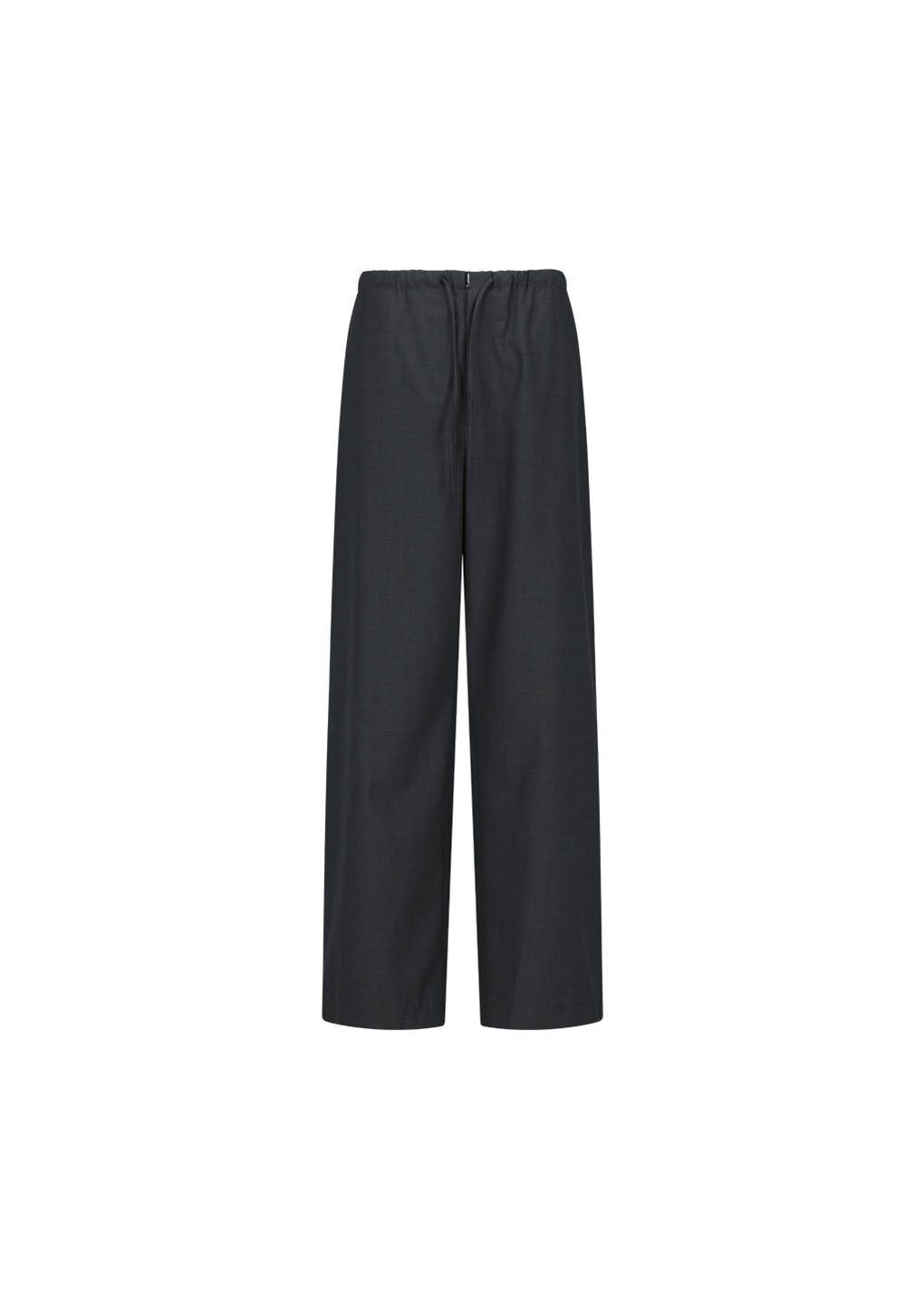 men's wool banding pants, charcoal