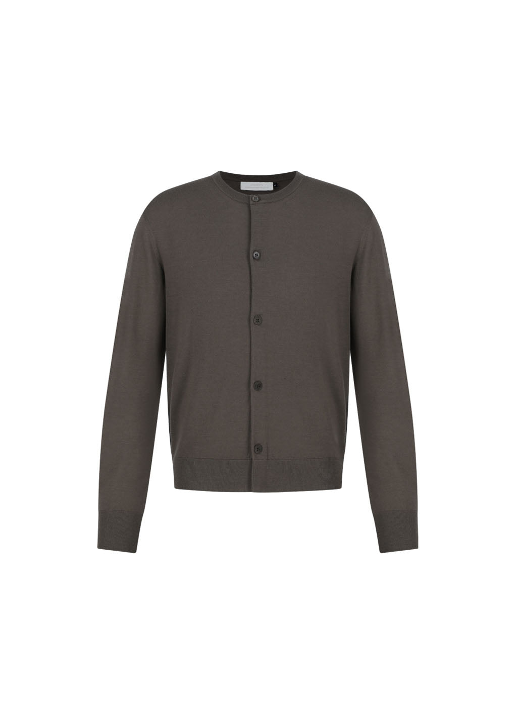 men's wool cardigan, brown