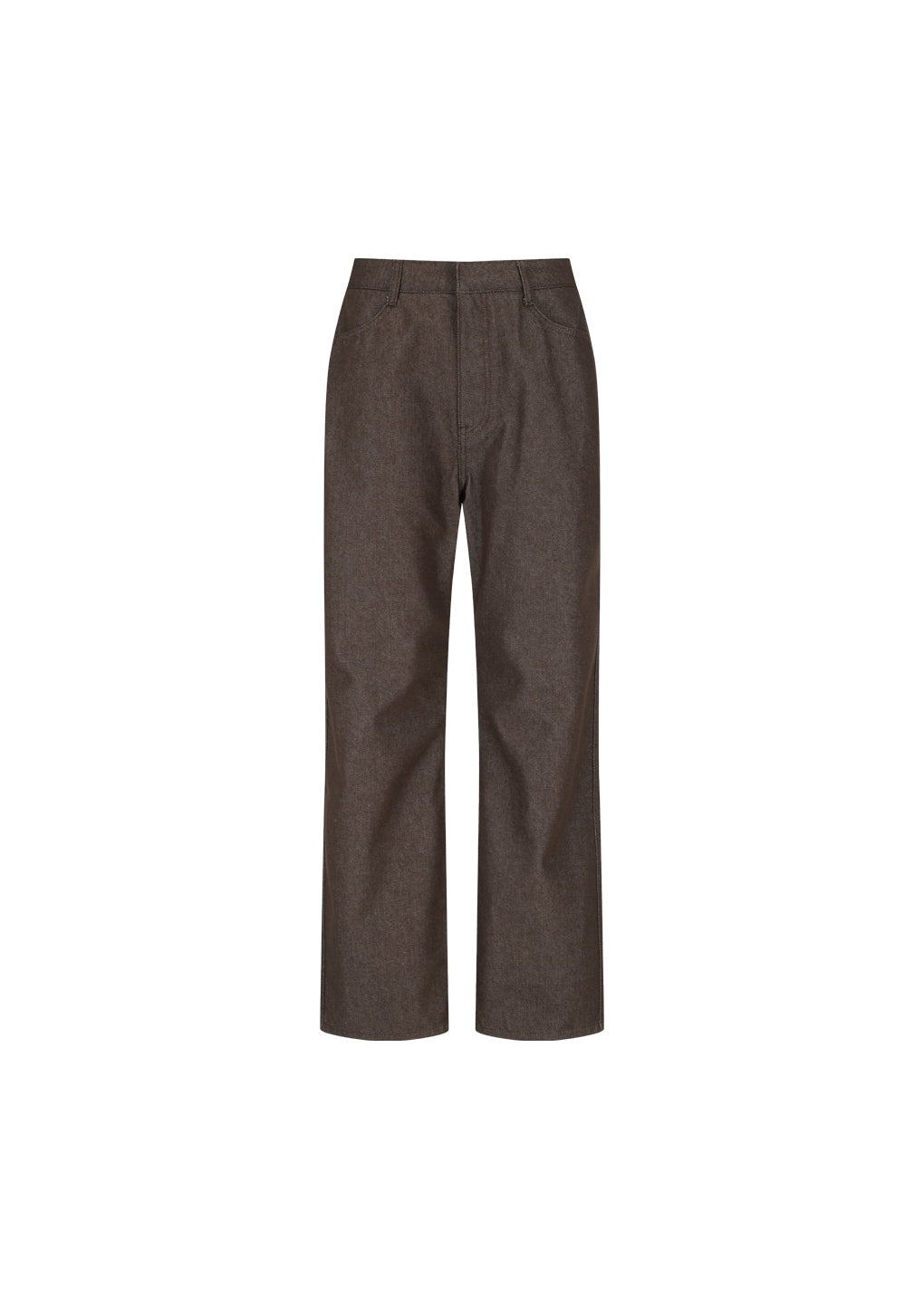 mens color indigo denim, brown