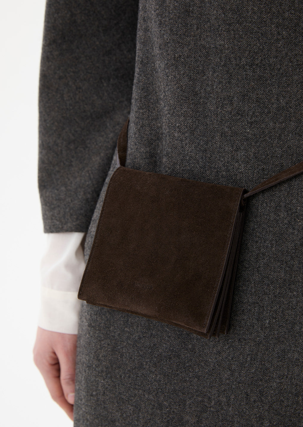 mini pocket bag, dark brown hover