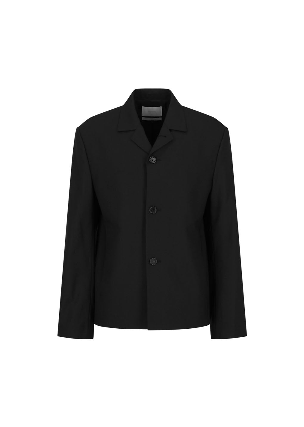 oversized wool jacket, black