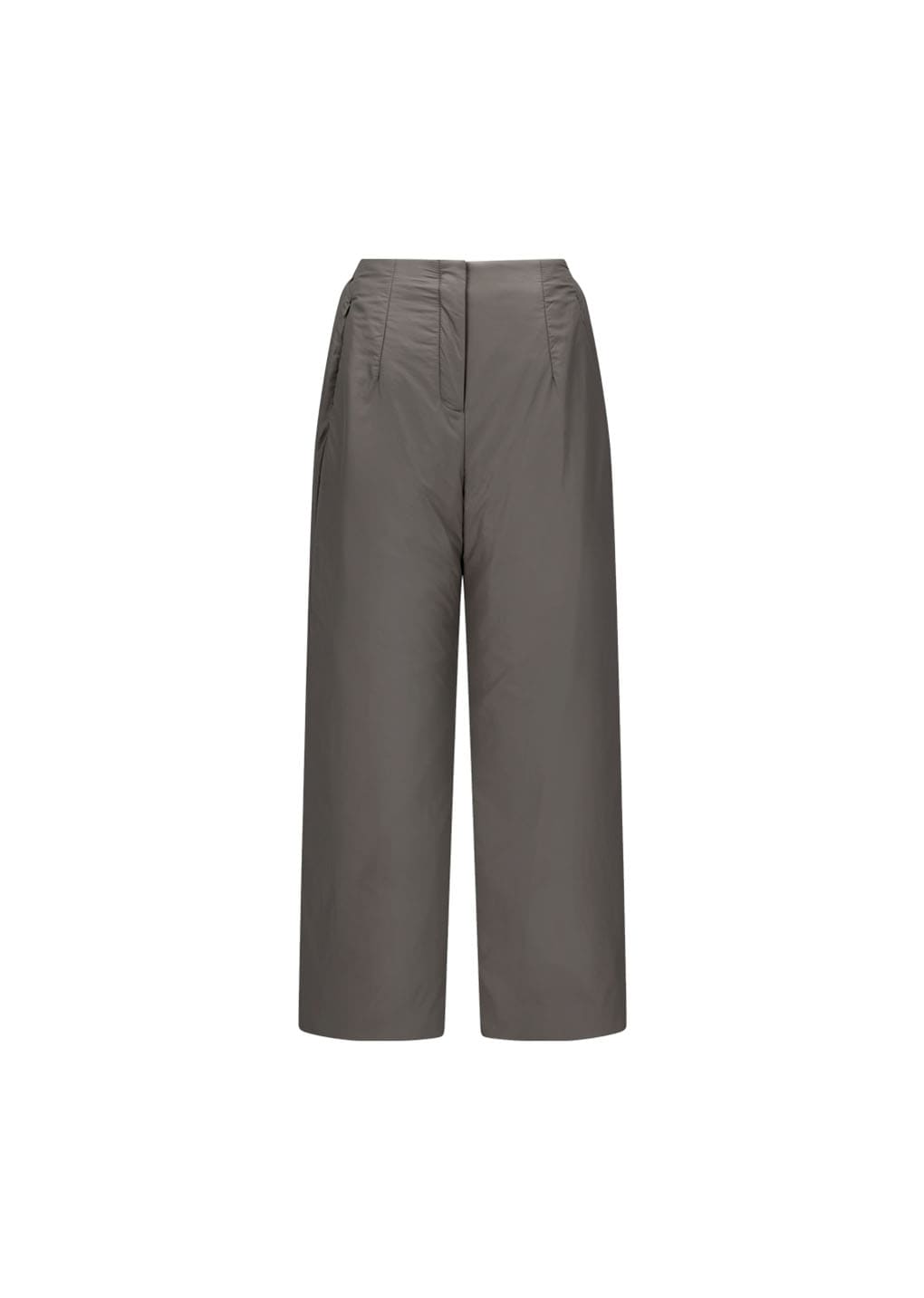 padded volume pants, brown