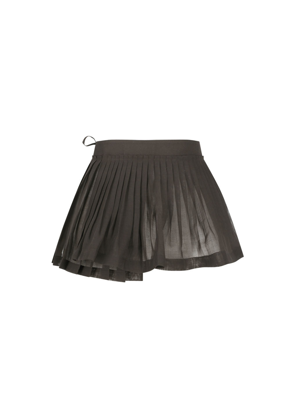 pleated belt, brown hover