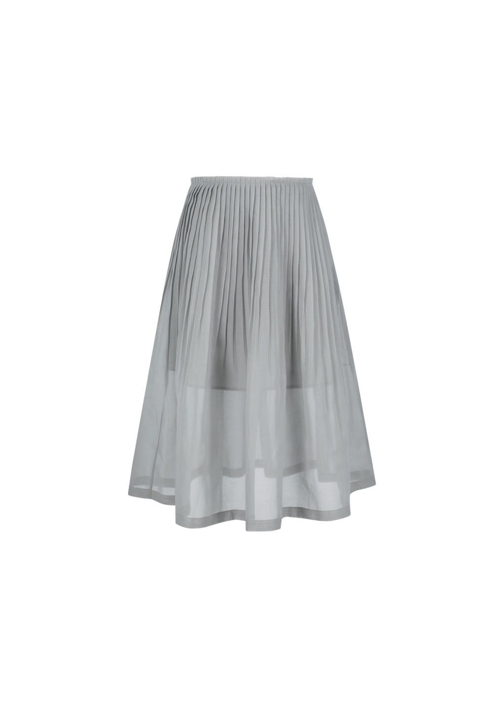 pleated midi skirt, grey hover