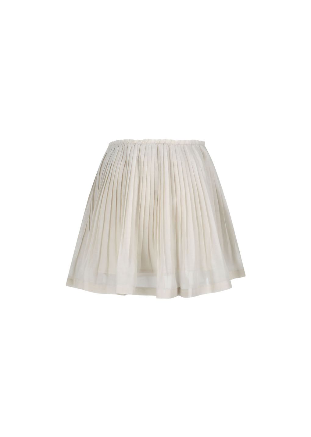 pleated mini skirt, beige hover