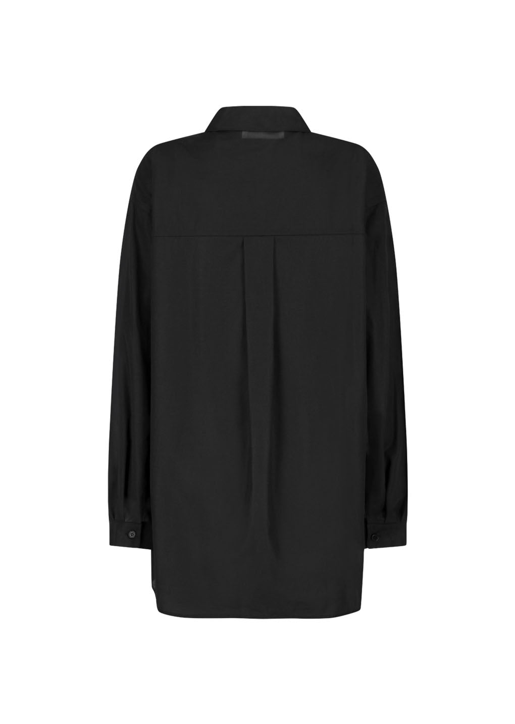sheer cotton classic shirt, black hover