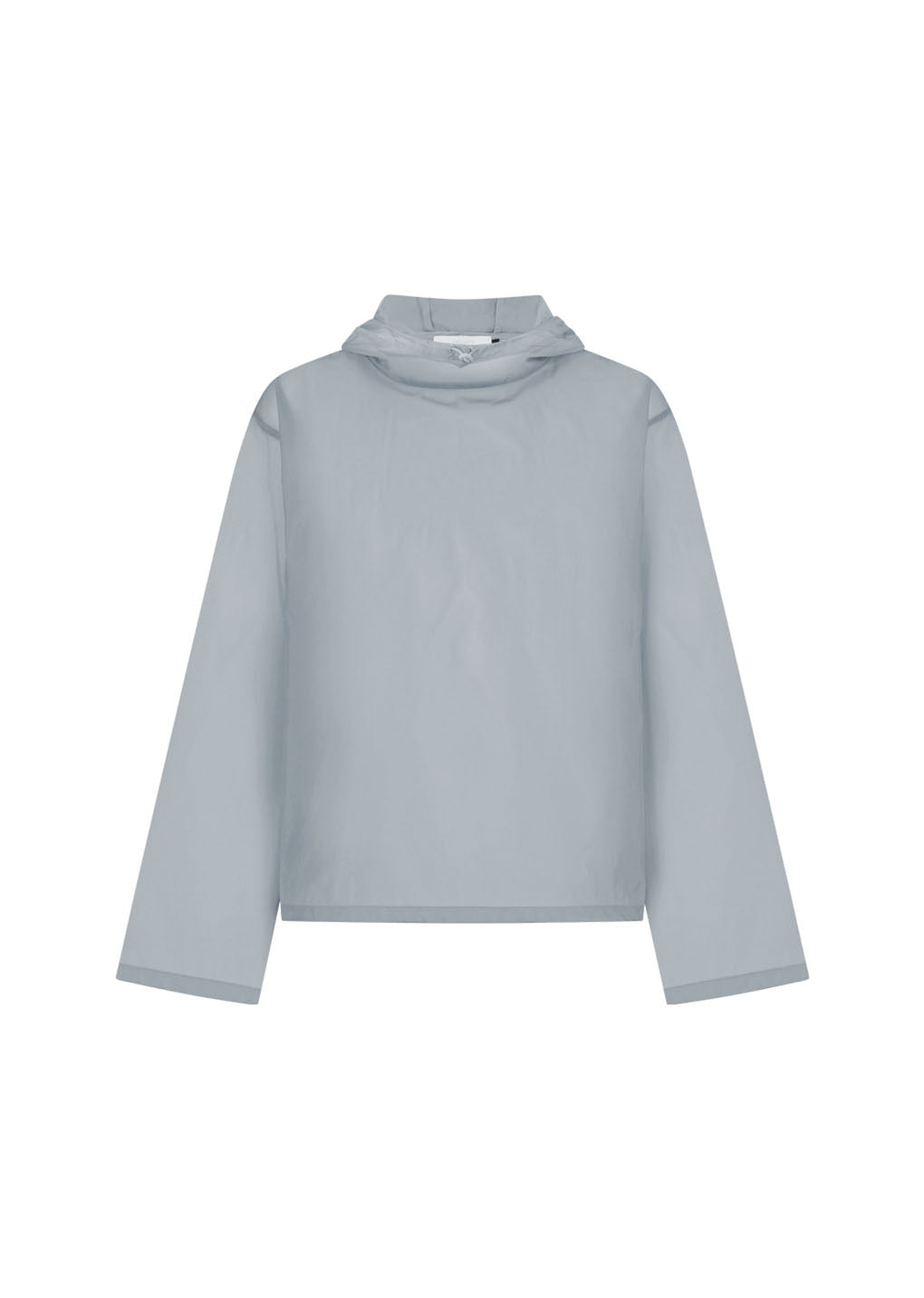 sheer hoodie anorak, grey