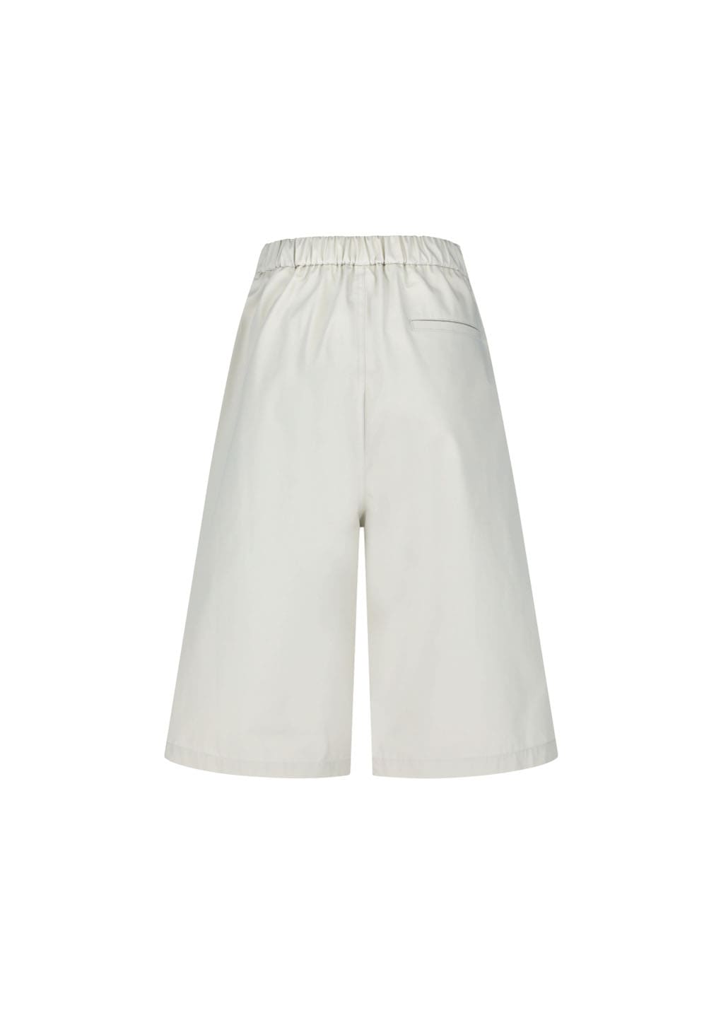 two tuck wide shorts, ivory hover