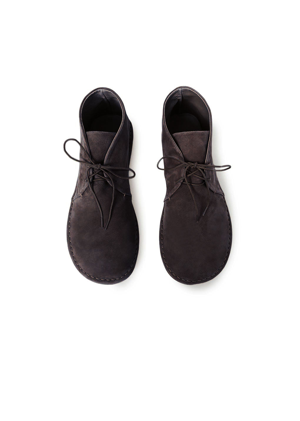 women's desert boots, dark brown hover