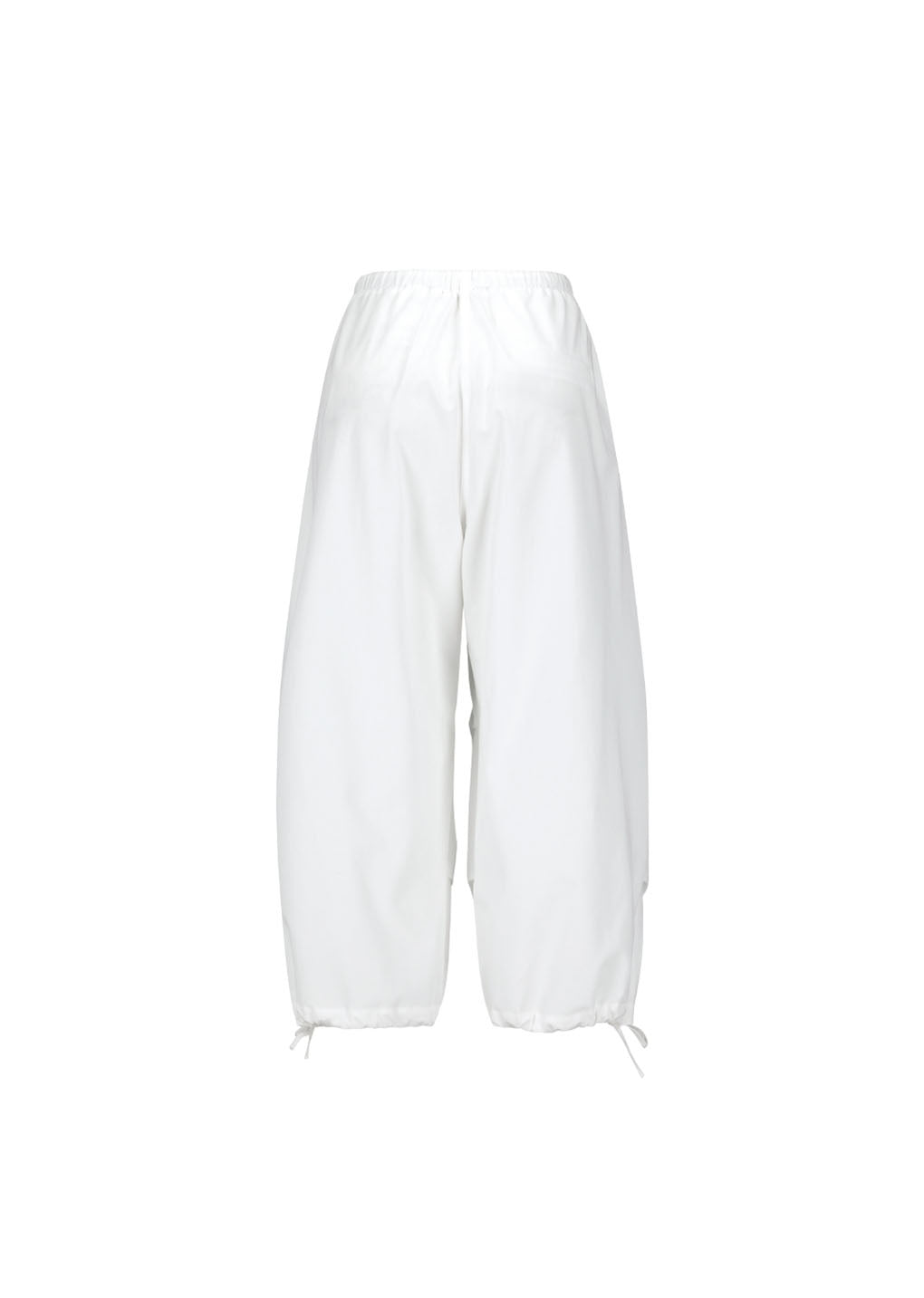 women's drawstring capri pants, white hover