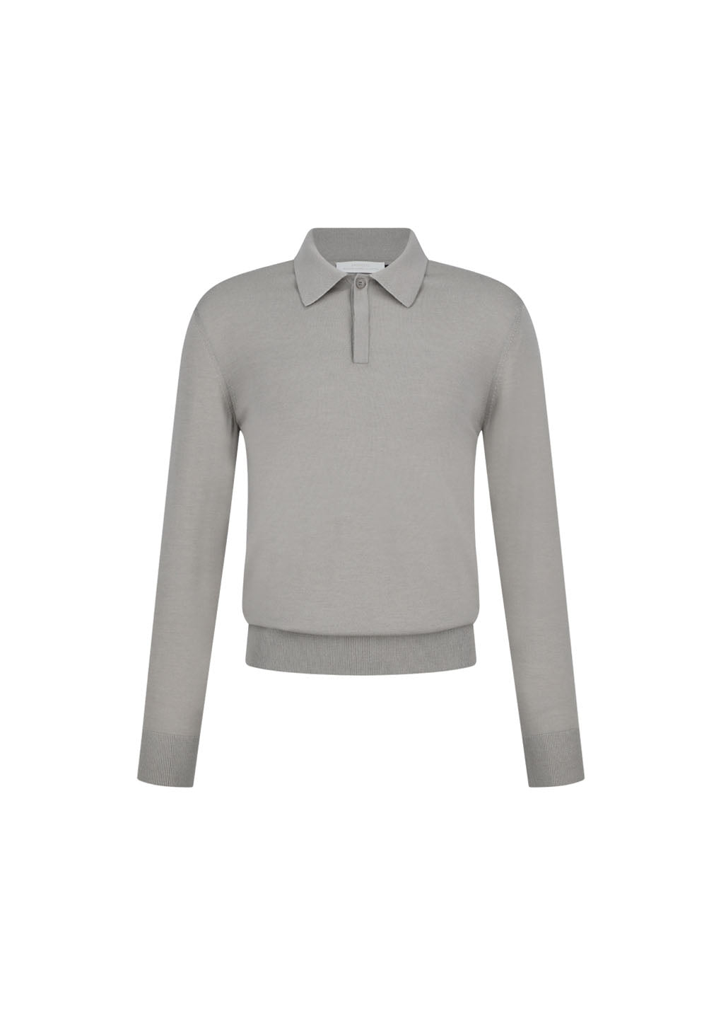 wool collar knit, light khaki
